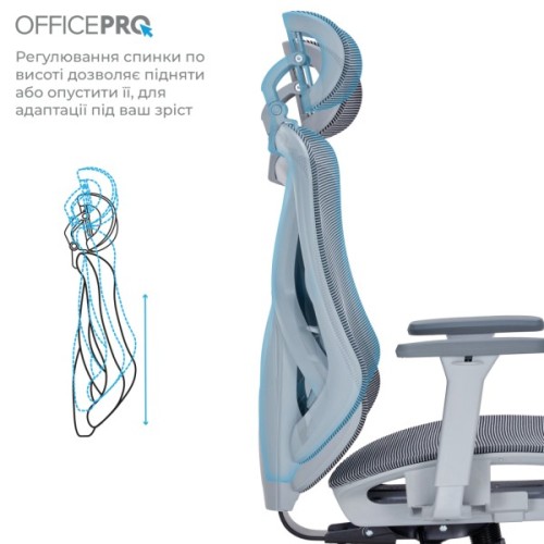 Офісне крісло OfficePro Atlas OC630G-DG-DG (OC630-G-DG-DG)