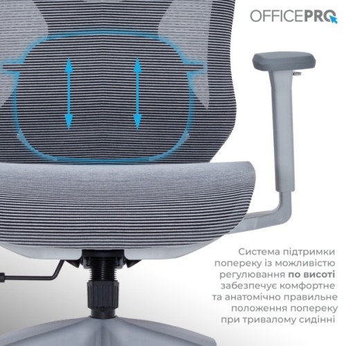 Офісне крісло OfficePro Atlas OC630G-DG-DG (OC630-G-DG-DG)