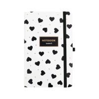 Книга записна Axent Partner Black&White, 125 х195 мм 96 аркушів клітинка (8621-10-A)