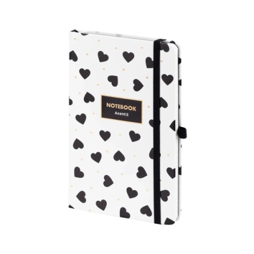 Книга записна Axent Partner Black&White, 125 х195 мм 96 аркушів клітинка (8621-10-A)