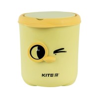 Кошик для паперів Kite Настільний контейнер для сміття, жовтий (K24-011-2)