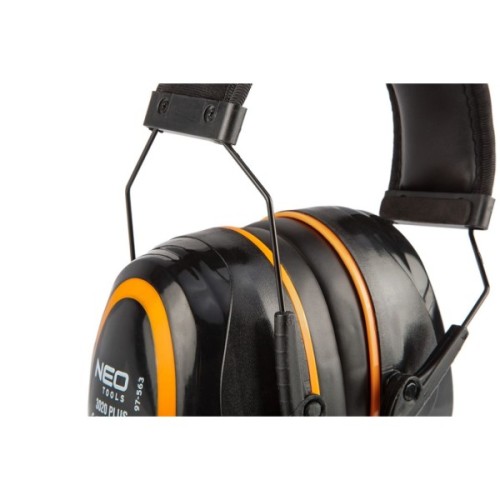 Захисні навушники Neo Tools SNR 30дБ, категорія III, ізолююча піна G-TECH, 0.26кг, чорні (97-563)