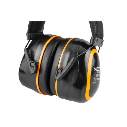 Захисні навушники Neo Tools SNR 30дБ, категорія III, ізолююча піна G-TECH, 0.26кг, чорні (97-563)