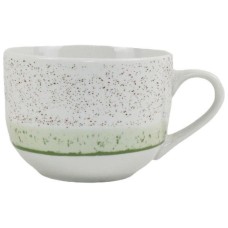 Чашка Ardesto Siena, 500мл, порцеляна, біло-зелений (AR2950SWG)