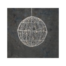 Прикраса декоративна Luca Lighting Куля Срібна D25 см 30 led (8718861660951)