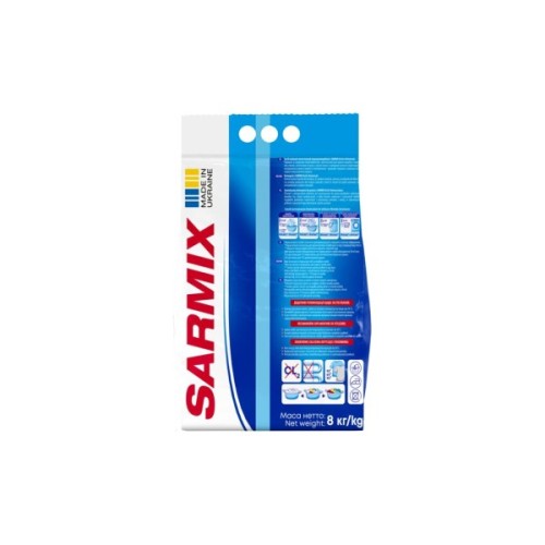 Пральний порошок Sarmix Active Universal для всіх типів прання 8 кг (4820268104137)