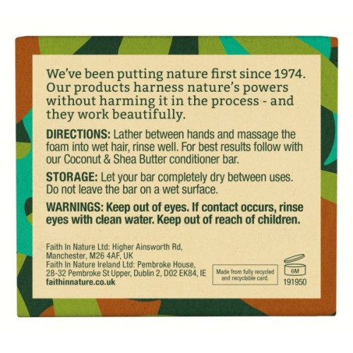 Твердий шампунь Faith in Nature Натуральний З кокосом та ши 85 г (708002306204)
