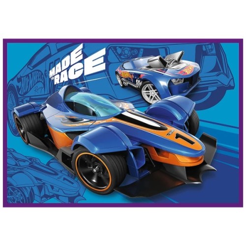 Пазл Trefl Hot Wheels Гоновчний автомобіль 4х 250 елементів (5900511133127)