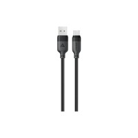 Дата кабель USB 2.0 AM to USB-C 1.2m 3A TPE black Acefast (6974316283812)