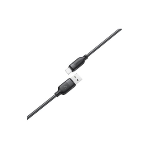 Дата кабель USB 2.0 AM to USB-C 1.2m 3A TPE black Acefast (6974316283812)