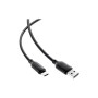 Дата кабель USB 2.0 AM to USB-C 1.2m 3A TPE black Acefast (6974316283812)