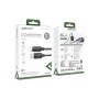 Дата кабель USB 2.0 AM to USB-C 1.2m 3A TPE black Acefast (6974316283812)