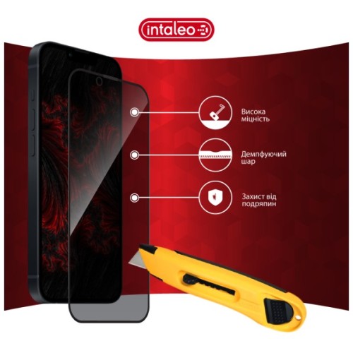 Скло захисне Intaleo Privacy Apple iPhone 14 Plus Black (1283126621390)