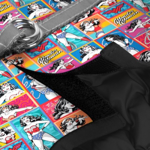 Шлея для собак WAUDOG Clothes з QR паспортом "Диво-жінка комікс" XS4 (1004-4009)