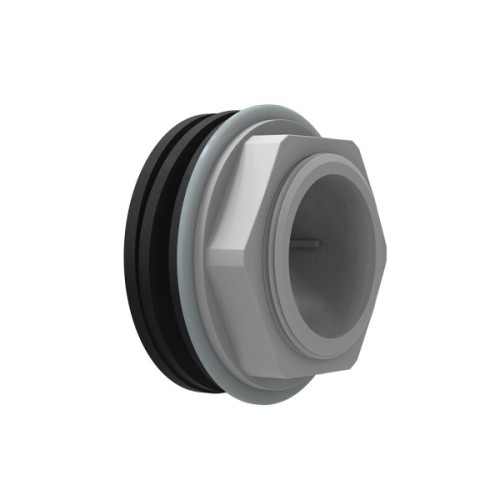 Ємність для води Вігер вертикальна харчова 1000 л вузька, кришка з клапаном біла (13230)