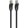 Патч-корд 1.5м, UTP cat 6 RJ-45 flat black Vention (IBJBG)