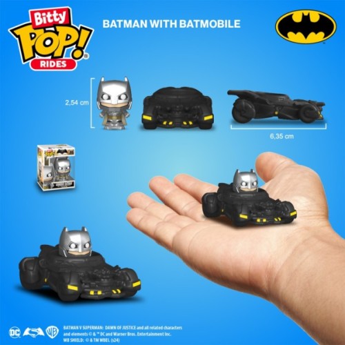 Фігурка Funko Pop набір Bitty Pop! Ride - Бетмен і бетмобіль (83621)
