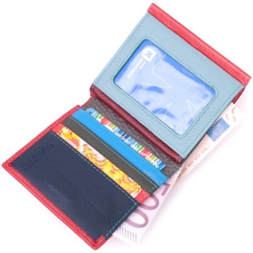 Гаманець ST Leather З натуральної шкіри Червоний (19496)