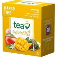 Чай Tea Moments Mango Time зелений 20х1.7 г пірамідки (tm.00292)