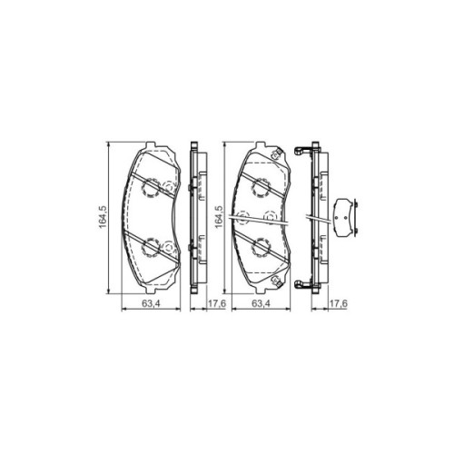 Гальмівні колодки Bosch 0 986 494 377