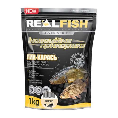 Прикормка Real Fish Silver Series Лин-карась Сир 1kg (809.00.30)