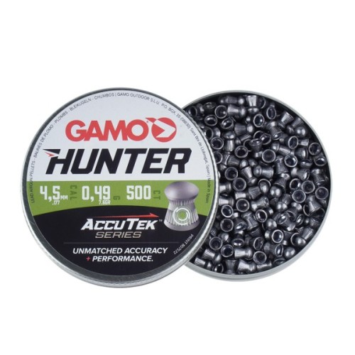 Пульки Gamo Hunter AccuTek 4,5 мм 0,49 г 500 шт (6320834-AK)