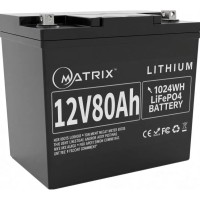 Батарея LiFePo4 Matrix 12.8V-80Ah 1024kWh (MLR 1280)