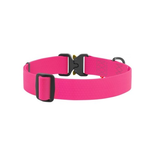Нашийник для тварин WAUDOG Waterproof з QR паспортом XXL Ш 40 мм Д 43-70 см(рожевий) (28017)