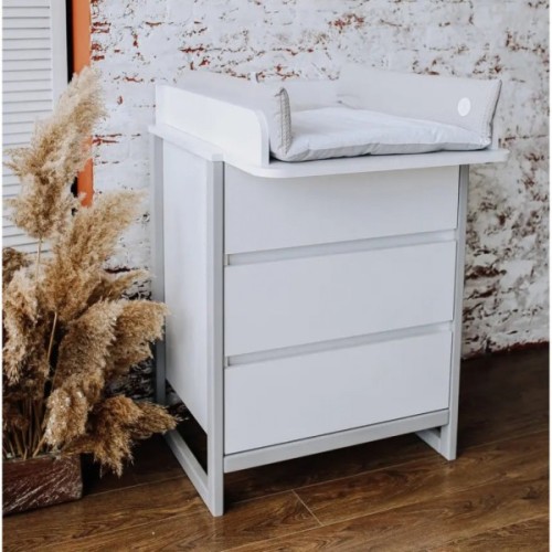 Комод-пеленатор Angelo Magic 60 см біло-сірий 60х51х90 (19027)