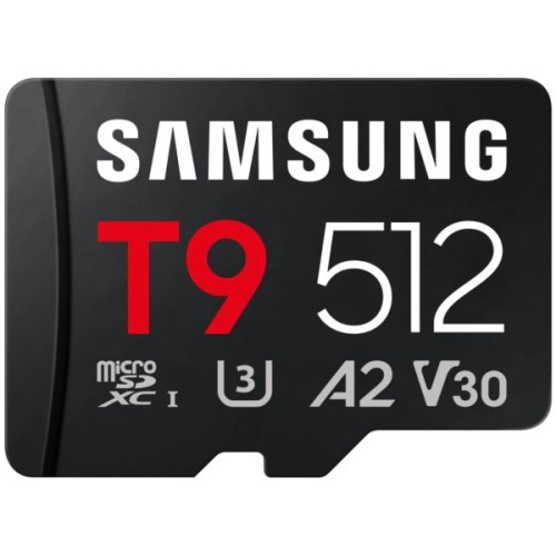 Карта пам'яті Samsung 512GB microSDXC class 10 UHS-I U3 V30 A2 T9 (MB-MH512T/WW)