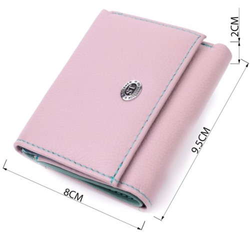 Гаманець ST Leather З натуральної шкіри Бежевий (19503)