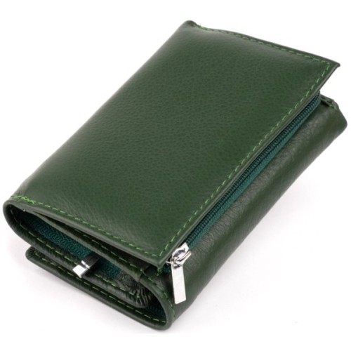 Гаманець ST Leather Зі шкіри унісекс Зелений (19332)