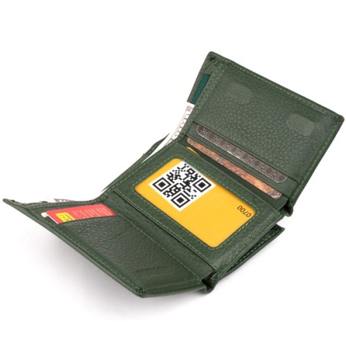 Гаманець ST Leather Зі шкіри унісекс Зелений (19332)