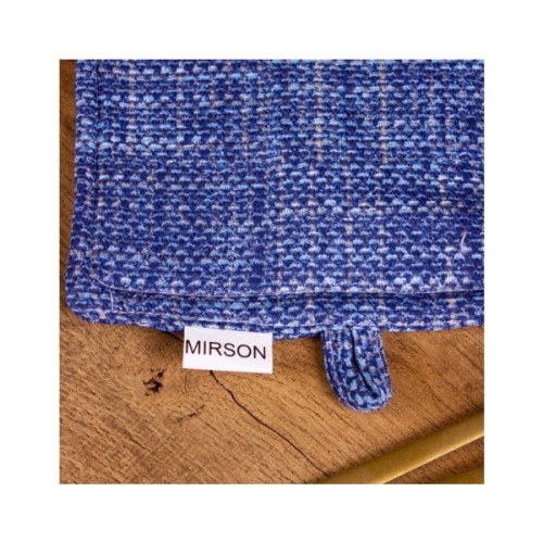 Кухонна прихватка MirSon рогожа/напівпанама №209 - Blue binding (2200006754138)