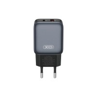 Зарядний пристрій XO L154 USB-C PD20W + USB-A QC3.0 Black (L154.black)