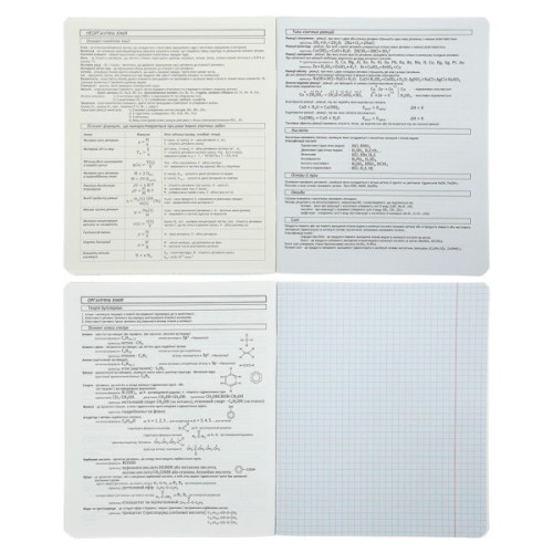 Зошит ZiBi предметний BLACK, 36 аркушів, клітинка, хімія (ZB.1730-85)