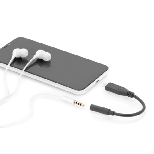Перехідник USB-C M to 3.5mm F 0.2m Digitus (AK-300321-002-S)