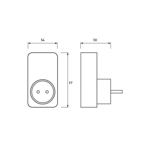Реле напруги EUROELECTRIC 16А 3.5kW 150V-210V 230V-280V (RV-16A/3,5kW)