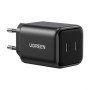 Зарядний пристрій Ugreen X526 2xUSB-C PD45W GaN black (65058)