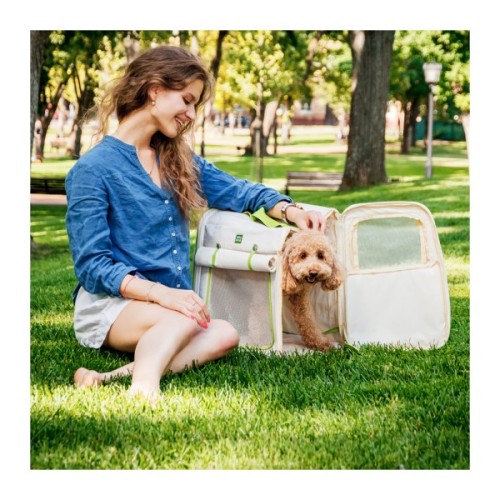 Переноска для тварин WAUDOG Relax Eco 42х34х27 см для котів та дрібних порід собак до 8 кг (9986)