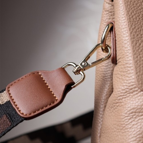 Сумка Vintage З короткою ручкою з натуральної шкіри Коричнева (22668)