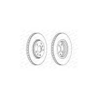 Гальмівний диск FERODO DDF1733