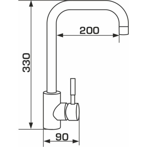 Мийка кухонна GRANADO комплект VALENCIA black shine_чаша ліворуч (ksg0701L)