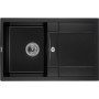 Мийка кухонна GRANADO комплект VALENCIA black shine_чаша ліворуч (ksg0701L)