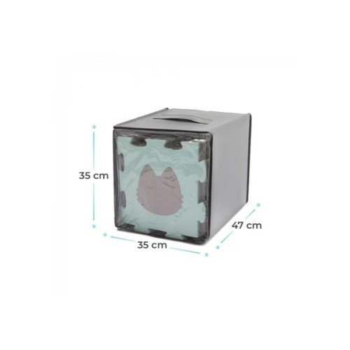 Дитячий килимок Kinderkraft Luno Shapes Mint 30 елементів (5902533919321)