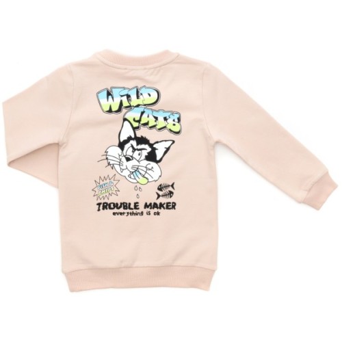 Кофта дитяча Breeze з котом (18540-104B-beige)