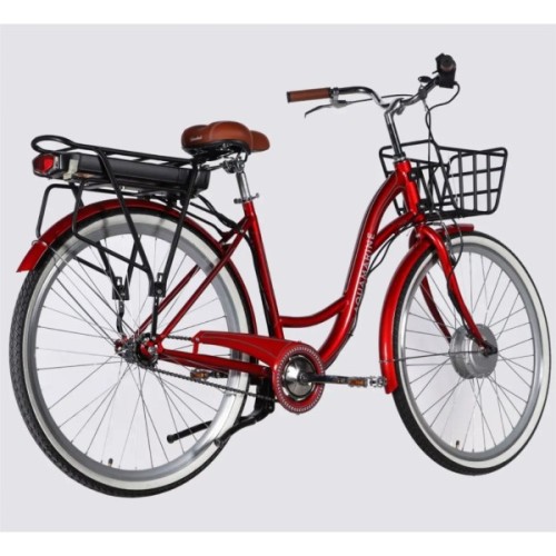 Електровелосипед Dorozhnik 28" eAQUAMARINE BH рама-19" 36B 13А*г 500Вт 2026 бордовий (ELB-D-28-134)