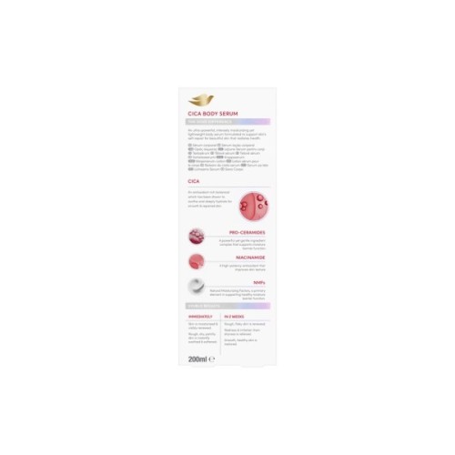Сироватка для тіла Dove Body Serum Cica + Repair Відновлювальна З центелою для дуже сухої шкіри 200 мл (8720181804670)