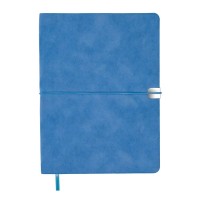 Тижневик Buromax недатований VELOUR, A5, блакитний, штуч.шкіра, 336 сторінок (BM.20770-14)