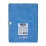 Тижневик Buromax недатований VELOUR, A5, блакитний, штуч.шкіра, 336 сторінок (BM.20770-14)